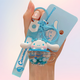 Cinnamoroll Pearls and Sparkle Teacup Keychain