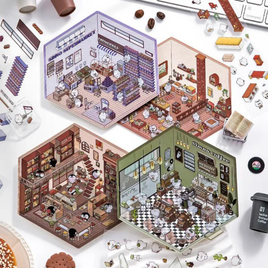 Lifestyle Comforts 3D Isometric Sticker Scenes