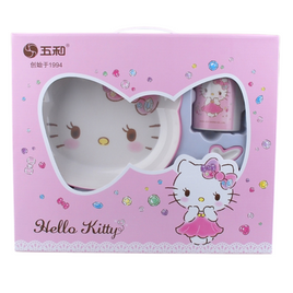 Hello Kitty 4 Piece Tableware Set