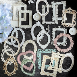 Romantic Paper Collage Border Frames