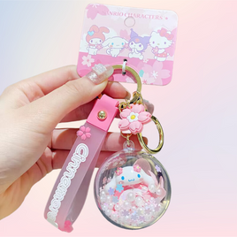 Sanrio Cinnamoroll Sakura Bloom Charm Keychain