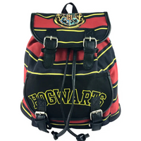 Harry Potter Hogwarts Striped Canvas Backpack