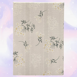 Fresh Flower Lace A5 Hardcover Notebook White