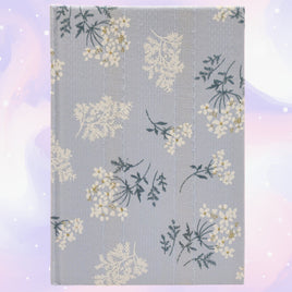 Fresh Flower Lace A5 Hardcover Notebook Blue