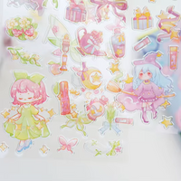 Magical Anime Girl Sticker Sheets