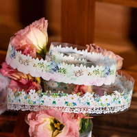 Floral Lace Water Colour Tape