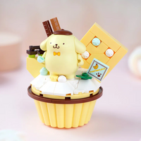 Sanrio Keeppley Pompompurin Cupcake Building Block Figurine Set