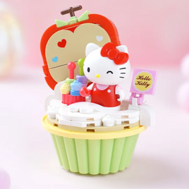 Sanrio Keeppley Hello Kitty Cupcake Building Block Figurine Set