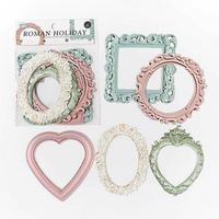 Romantic Paper Collage Border Frames