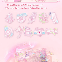 Butterfly Gems 3D Holographic Stickers