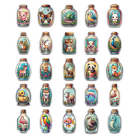 Animals in a Bottle 50 Pack Stickers