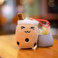 Kawaii Boba Plush Keychain