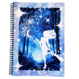 Galaxy Witch A4 Spiral Notebook