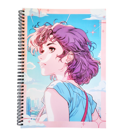 Keep Your Head in the Clouds A4 Spiral Notebook