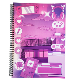 Gamer Girl Nights A4 Spiral Notebook