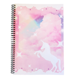 Pink Dreams Unicorn A4 Spiral Notebook