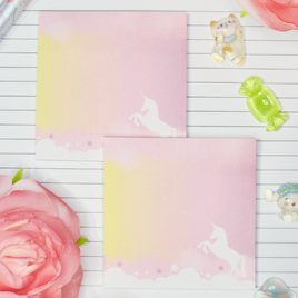 Pink Dreams Unicorn Sticky Notes