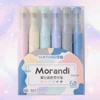 Morandi 6 Pack Pastel Highlighters