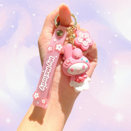 My Melody Sanrio Sakura Festival Keychain