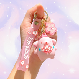 Pompompurin Sanrio Sakura Festival Keychain