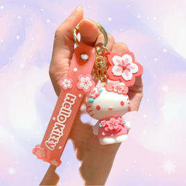 Hello Kitty Sanrio Sakura Festival Keychain