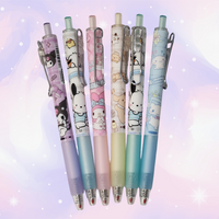 Sanrio Gel Grip 6 Pack Ballpoint Pens