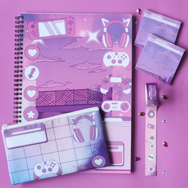 Gamer Girl Nights Stationery Pack