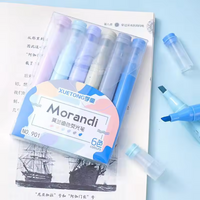 Morandi 6 Pack Pastel Highlighters