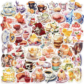 Delightful Afternoon Tea 50 Piece Sticker Pack