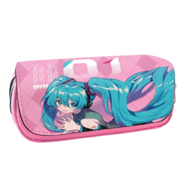 Hatsune Miku Pink Double Zip Pencil Case