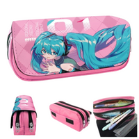 Hatsune Miku Pink Double Zip Pencil Case