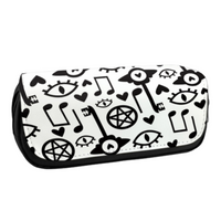 Hazbin Hotel Black Print Double Zip Pencil Case