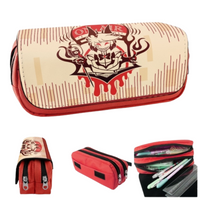 Hazbin Hotel Red Drip Double Zip Pencil Case