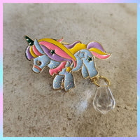 Glitter Crystal Unicorn Pin Brooch