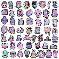 Fluro Gothic 50 Pack Stickers