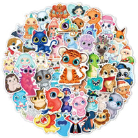 Super Kawaii Eyed Animals 50 Pack Stickers