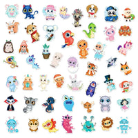 Super Kawaii Eyed Animals 50 Pack Stickers