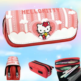 Hello Kitty Double Zip Pencil Case