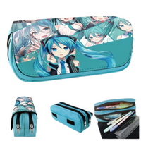 Hatsune Miku Selfie Double Zip Pencil Case