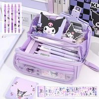 Kuromi Large Fold-Out Pencil Case