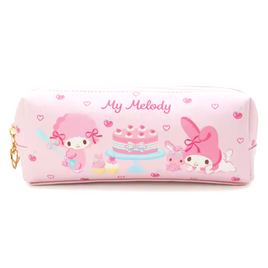 My Melody Double Zip Faux Leather Pencil Case