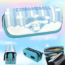 Cinnamoroll Sanrio Double Zip Pencil Case