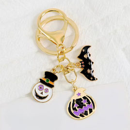 Magic Black Pumpkin Charm Keychain