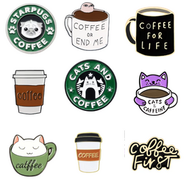 Cats and Caffeine Pin