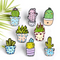 Cute Cactus Plants Enamel Pin