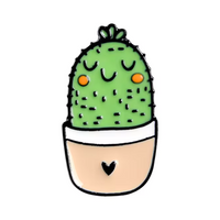 Cute Cactus Plants Enamel Pin