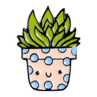 Cute Cactus Plants Enamel Pin