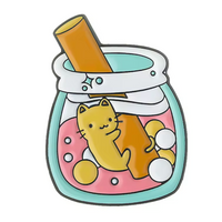 Kitty in a Bottle Pin