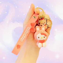 Sanrio Hello Kitty Snuggle Costume Keychain