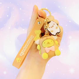 Sanrio Pompompurin Snuggle Costume Keychain